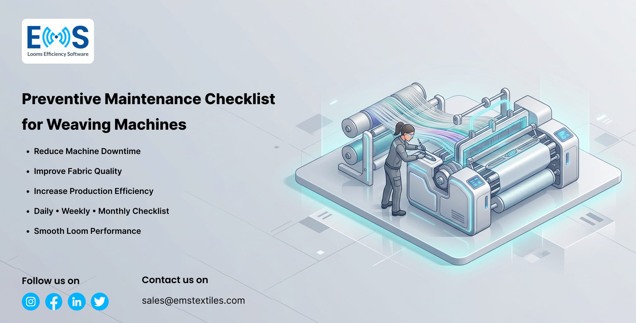 Preventive maintenance for weaving machines