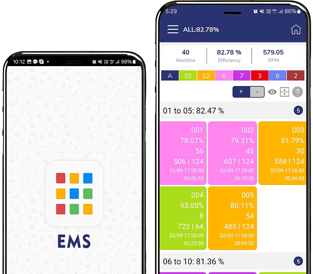 EMS Textiles Loom Monitoring Mobile App